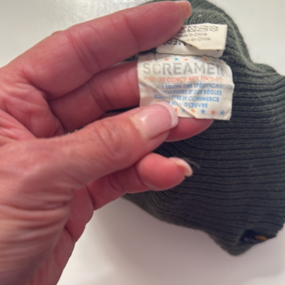 Screamer Striped Green and Black Kids Beanie-See Photos - Picture 4 of 7